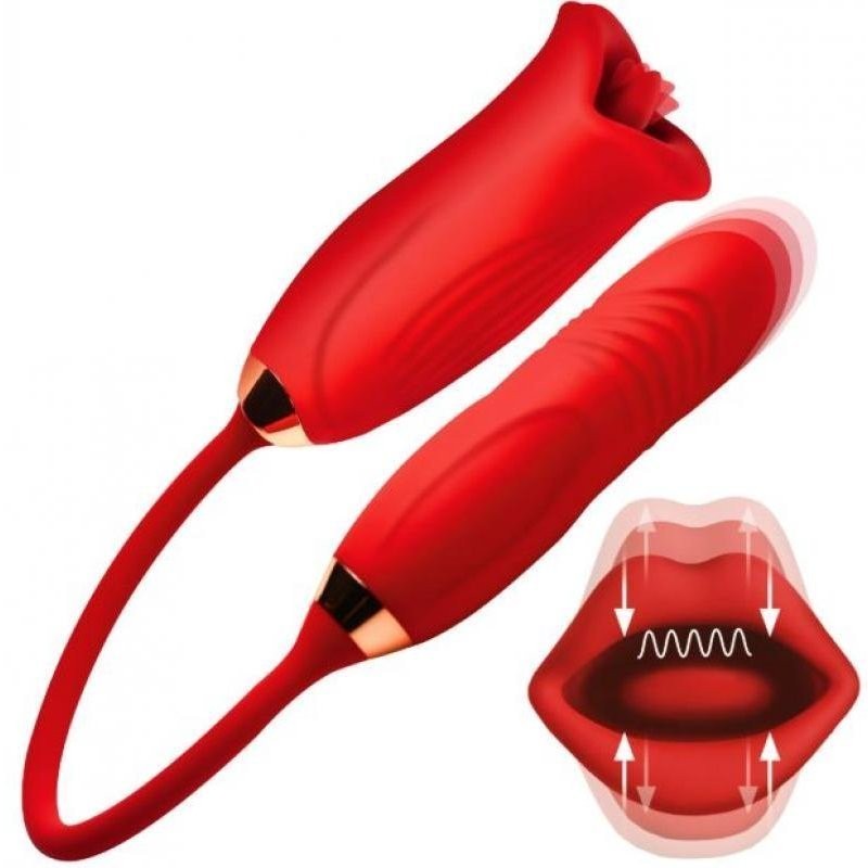 LG MAGIC KISS CLIT STIM W/ THRUSTING VIBE