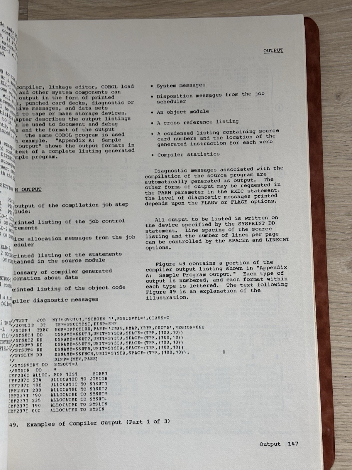 VTG IBM Systems Reference Library IBM OS COBOL Programmer's Guide 1972 RARE
