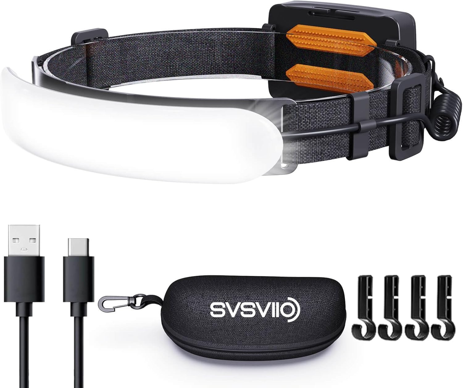 Headlamp Rechargeable Pro+,7500Mah 1500 Lumen Super Bright 230°Beam LED Head Lam