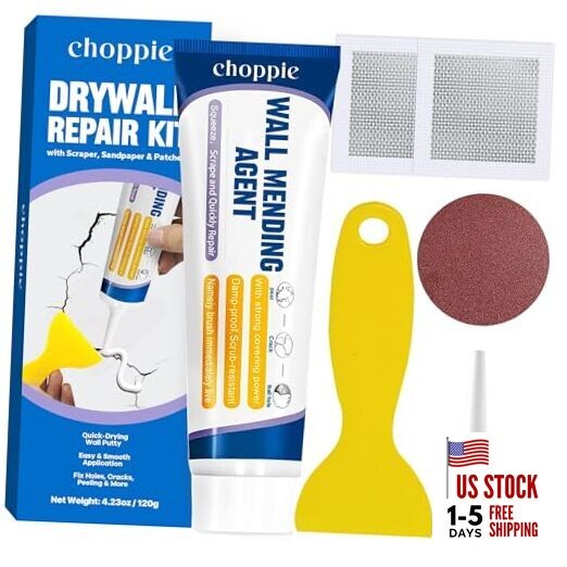 Drywall Repair Kit (4.2 Oz), Spackle Wall Repair, Wall Repair Patch Kit to