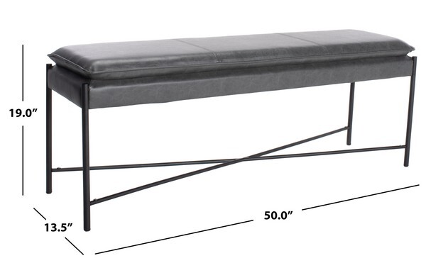 Safavieh KARA CUSHIONED X BENCH, Reduced Price 2172748505 BCH6402A