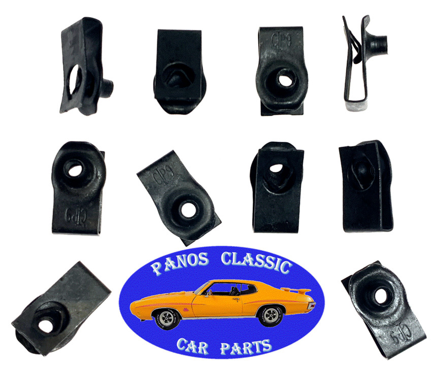 Chrysler Fender Dash Factory Correct M4 Screw Bolt U Clip Panel J Nut 10pcs 87