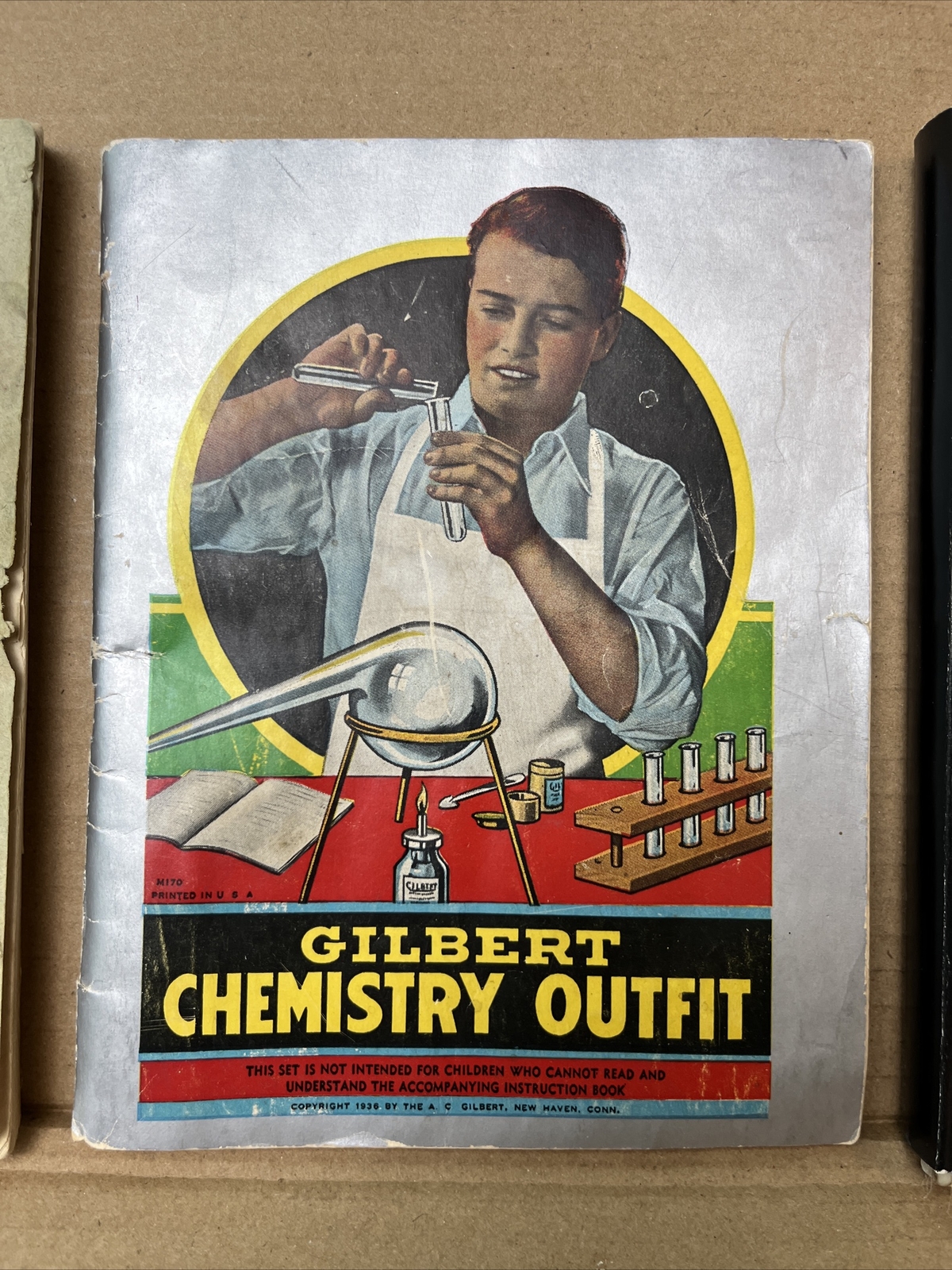 Lot 4 Gilbert Chemistry Books - OLD