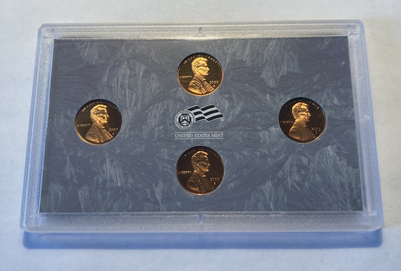 2009-S Lincoln Cent Copper Proof 4 Coin Bicentennial Set Toning