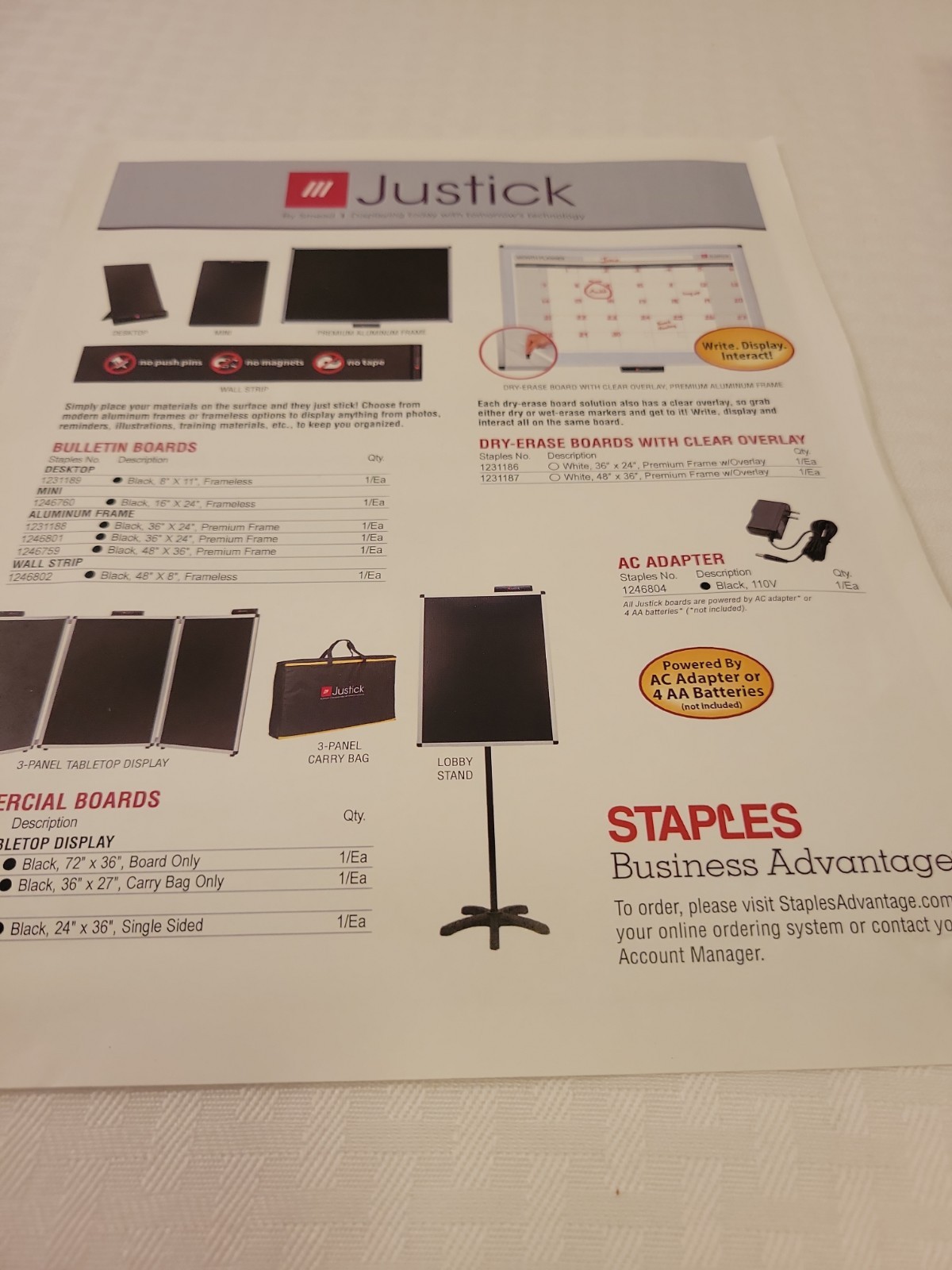 Justick Desktop Computer User Desk Organiser Script Holder Home Office Display