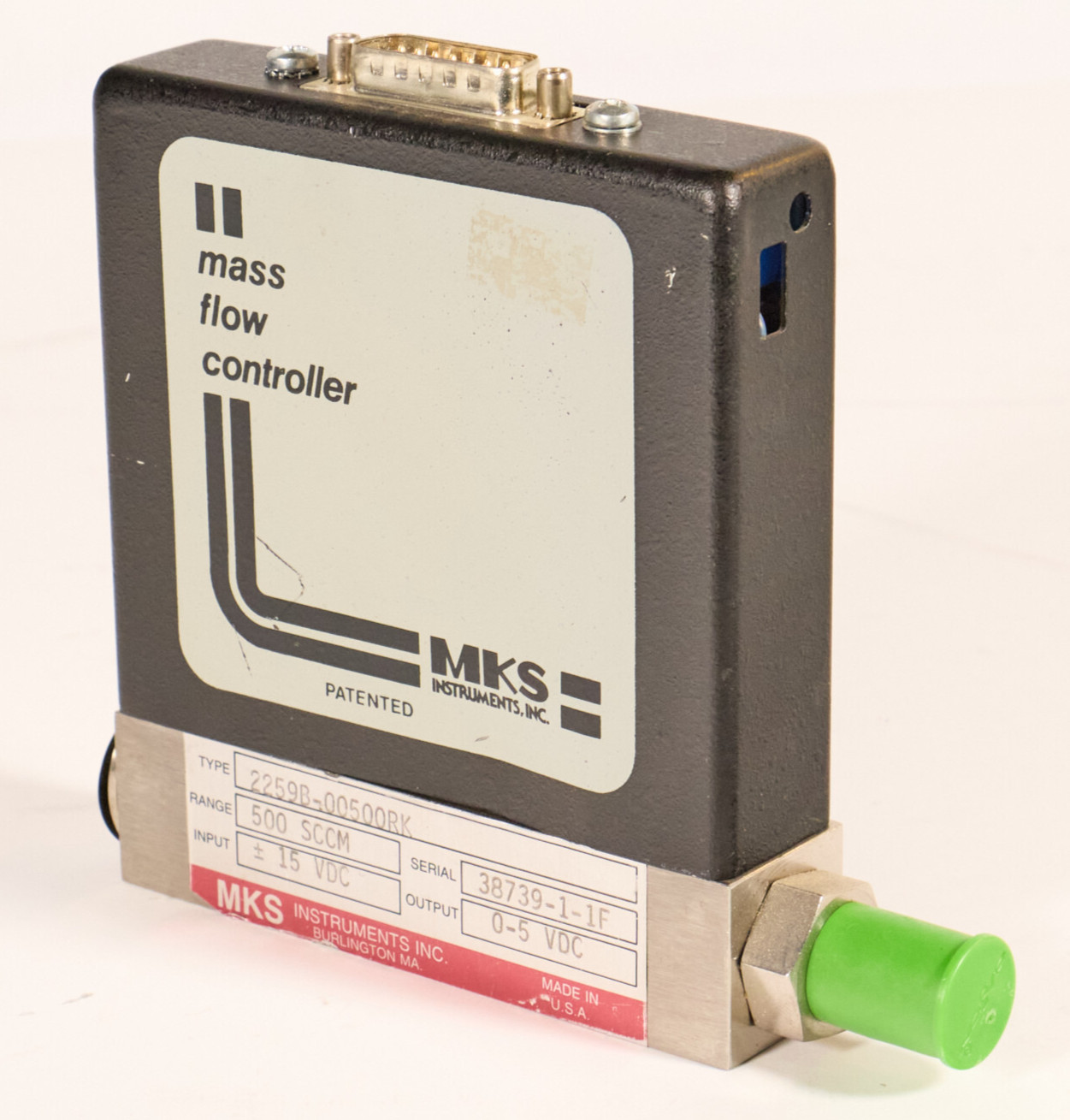 MKS Mass Flow Controller MKS 2259B-00500RK 500 SCCM