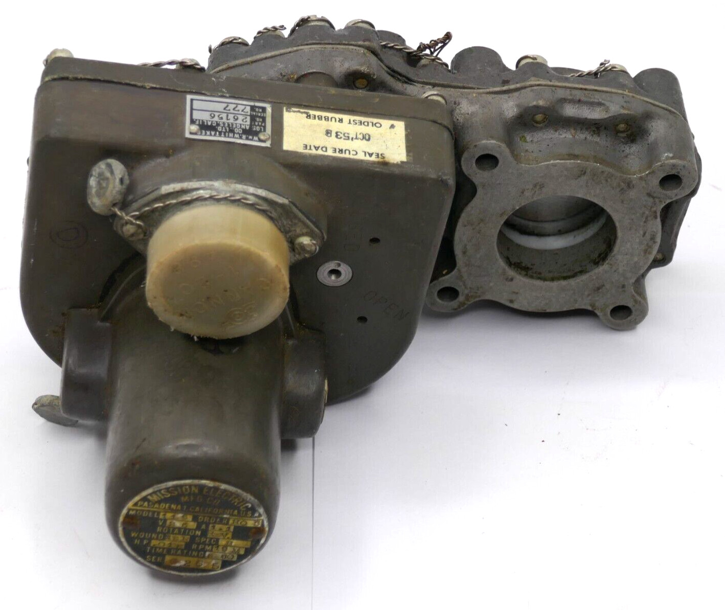 WMR Whittaker Co. 26156 Valve mission electric 116 aircraft NORAIR D7V-213