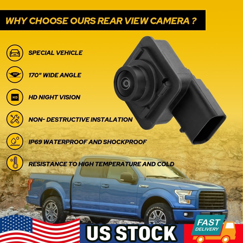 For 2015-2017 Ford F150 Truck Rear View Camera Back Up Camera FL3Z-19G490-B H