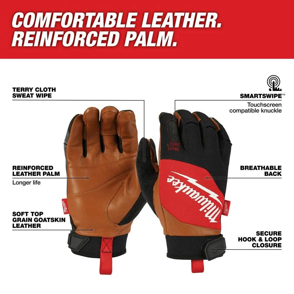 Milwaukee Leather Performance Gloves Large