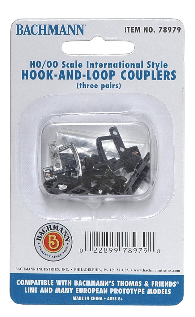 Bachmann 78979 HOOK AND LOOP COUPLERS (HO SCALE) NEW