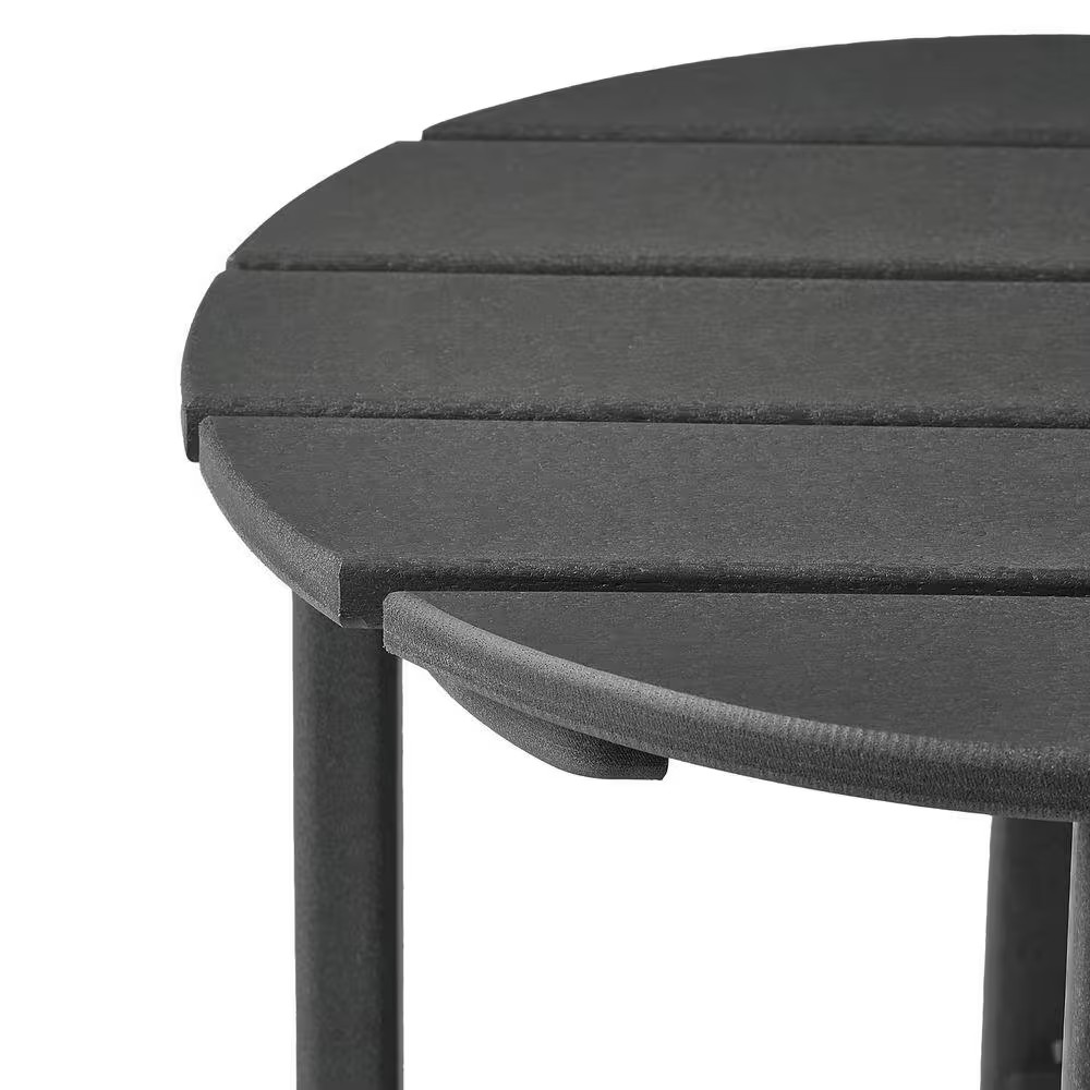 Outdoor Side Table HDPE Poly Patio End Table Weather Resistant UV Protected Deck