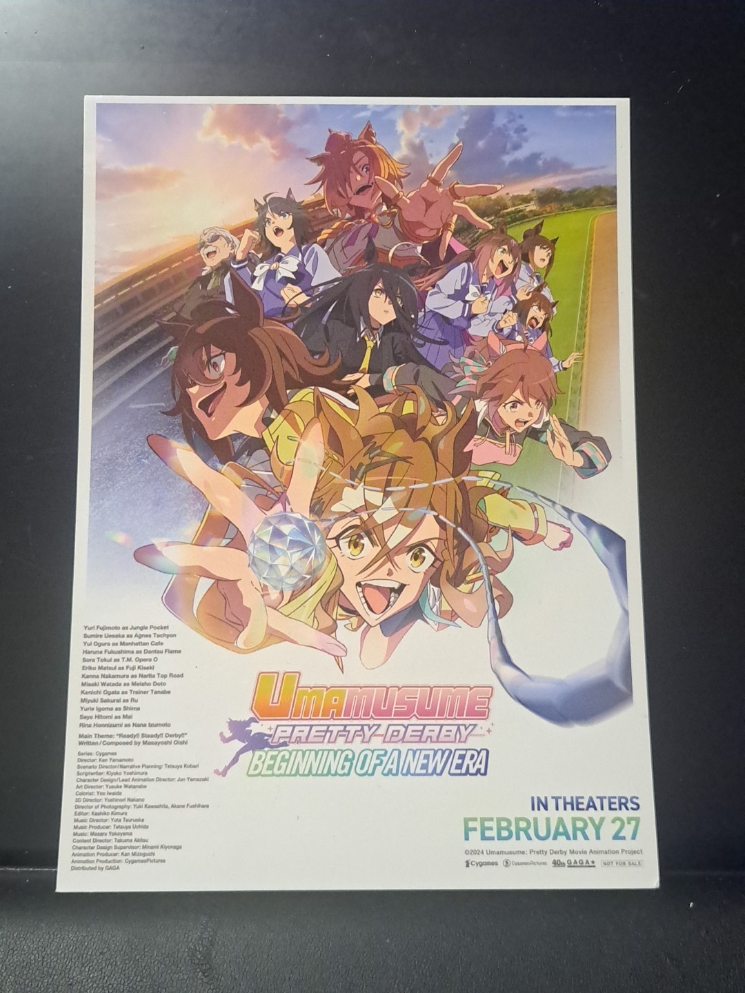 Umamusume Pretty Derby Beginning of a New Era Movie Poster Flyer 2/27/26 ENGLISH