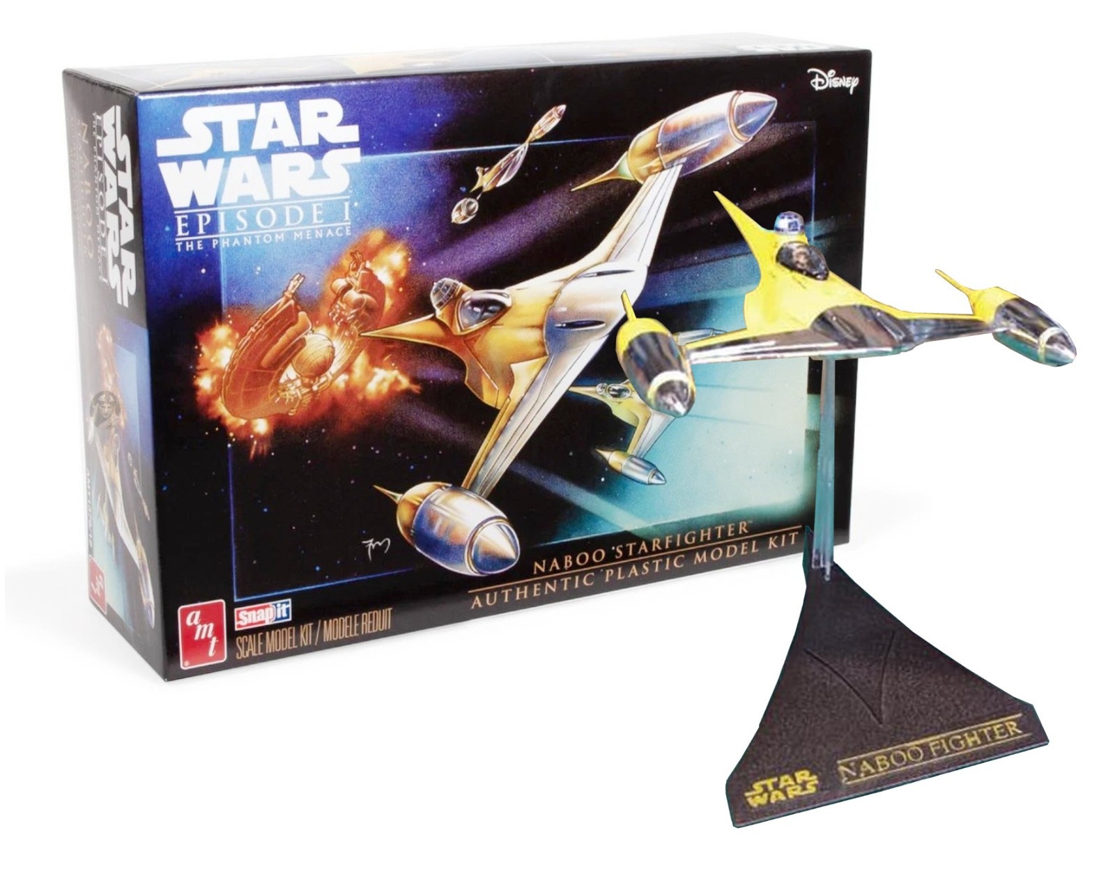 AMT Star Wars The Phantom Menace Naboo Starfighter Model Kit New in Box
