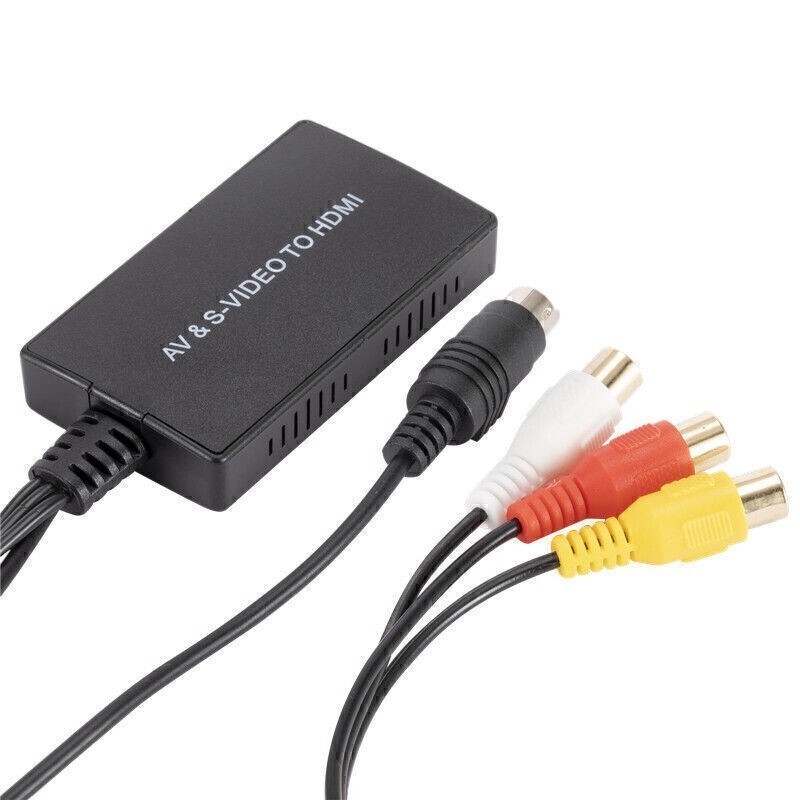 S-Video To HDMI Converter AV To HDMI Adapter RCA Conver 720p@60Hz For HDTV DVD
