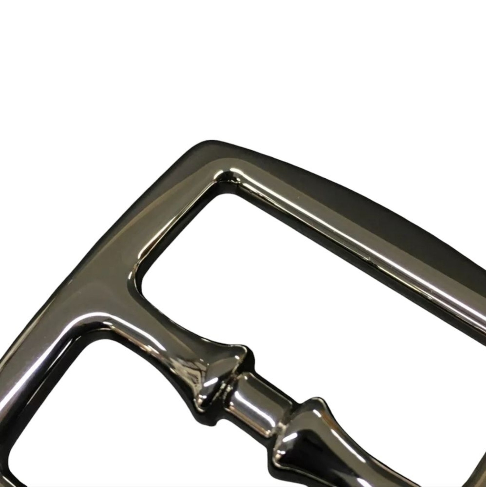 Hermès Étrivière Scarf Ring Silver Tone Buckle Design 45mm Auth