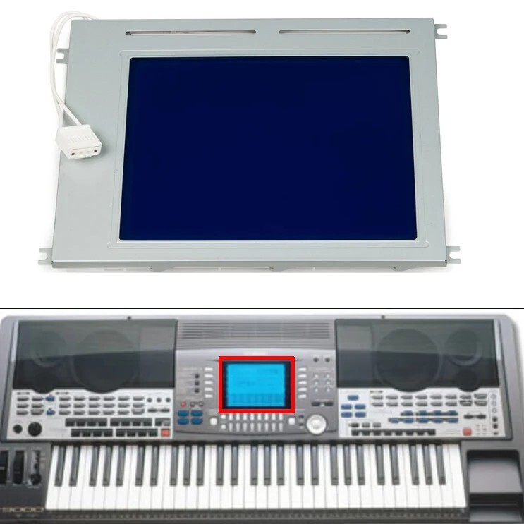 LCD Display Screen Fit  For Yamaha PSR1000 PSR2000 LCD Screen Repair Replacement