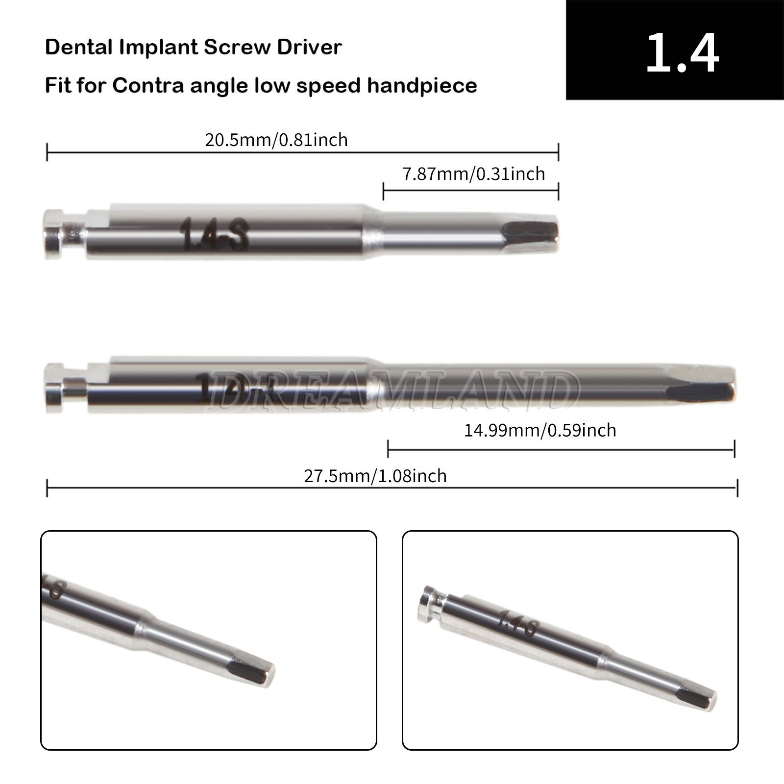 Dental Universal Implant Prosthetic Kit Machine Driver Screwdriver