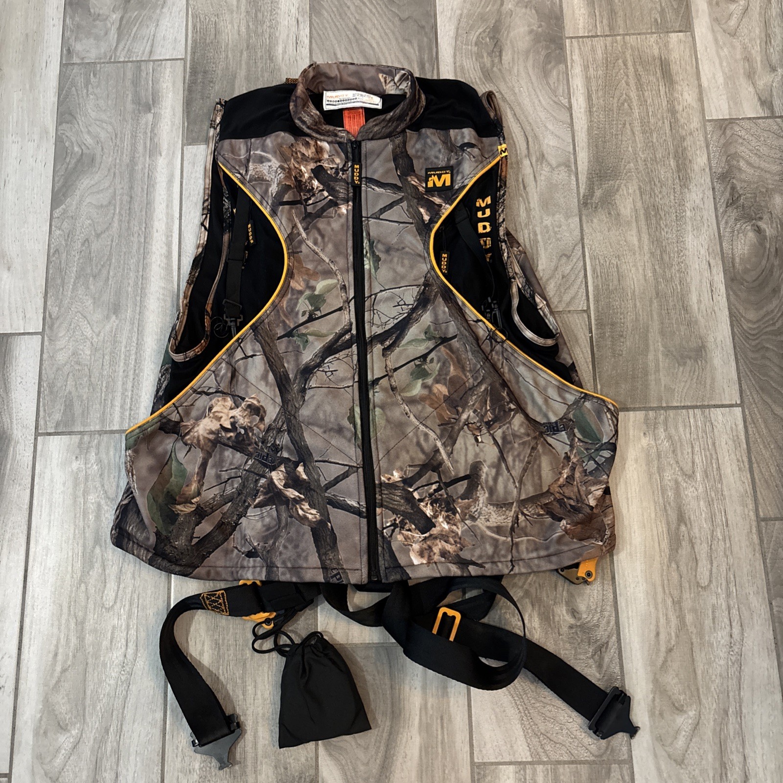 Muddy MSH800-SM-C Top Flight Harness, Small, Camo Safety Harness Vest