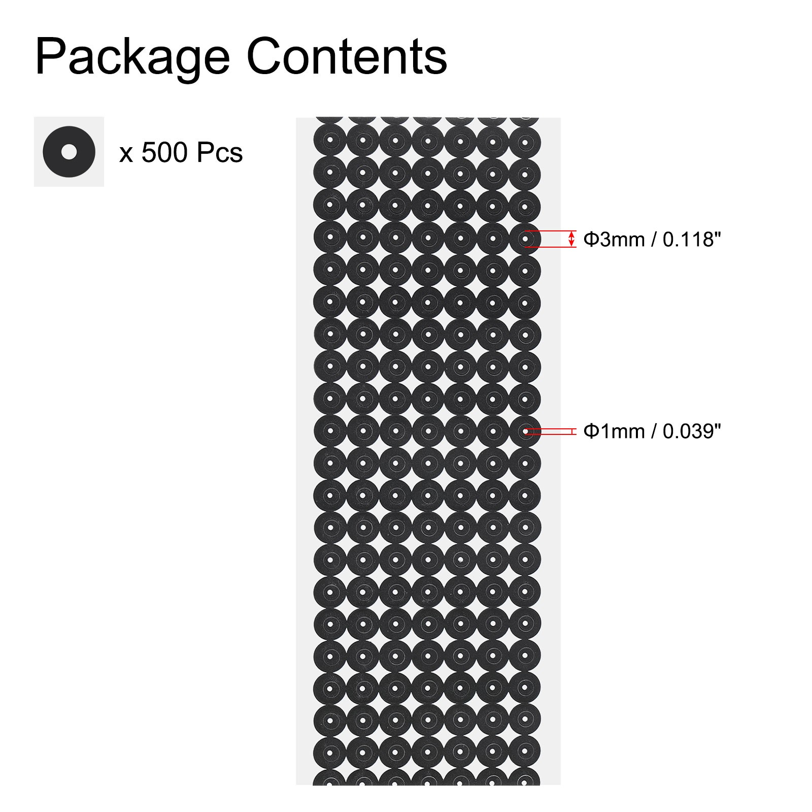 500Pcs 3D Scanner Markers 1mm for 3D Scanner, 3D Tracking Dots