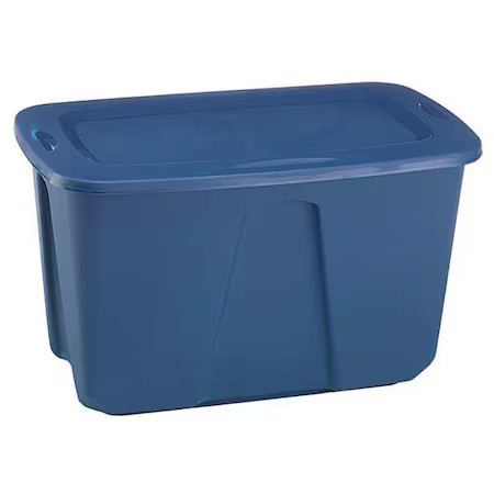 Homz 6630Grrb.06 Stack & Nest Storage Tote W/ Lid, 32 Gal, 31-7/8 In L X 20 In