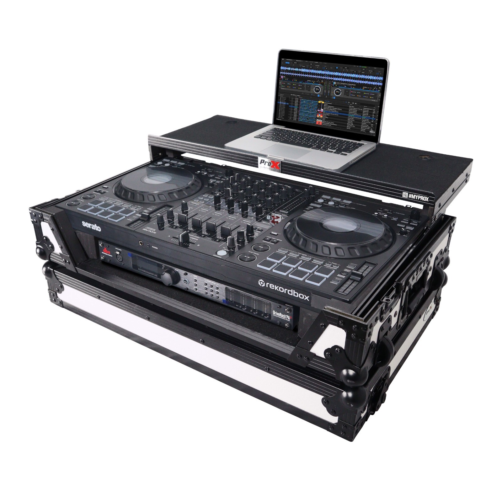 ProX XS-DDJFLX10WLTWH ATA Flight Style Road Case For Pioneer DDJ-FLX10 White