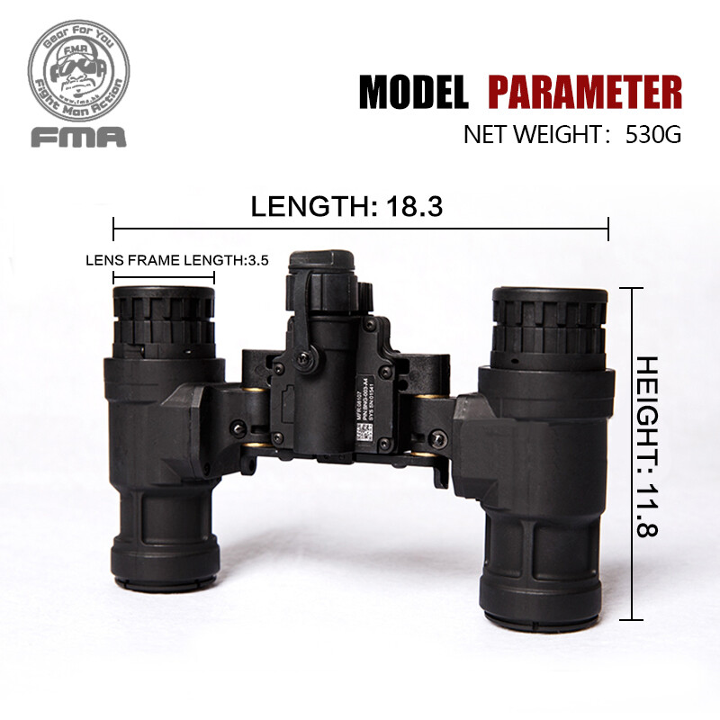 FMA soft air gun binoculars helmet NVG PVS31 simulator with light tactical