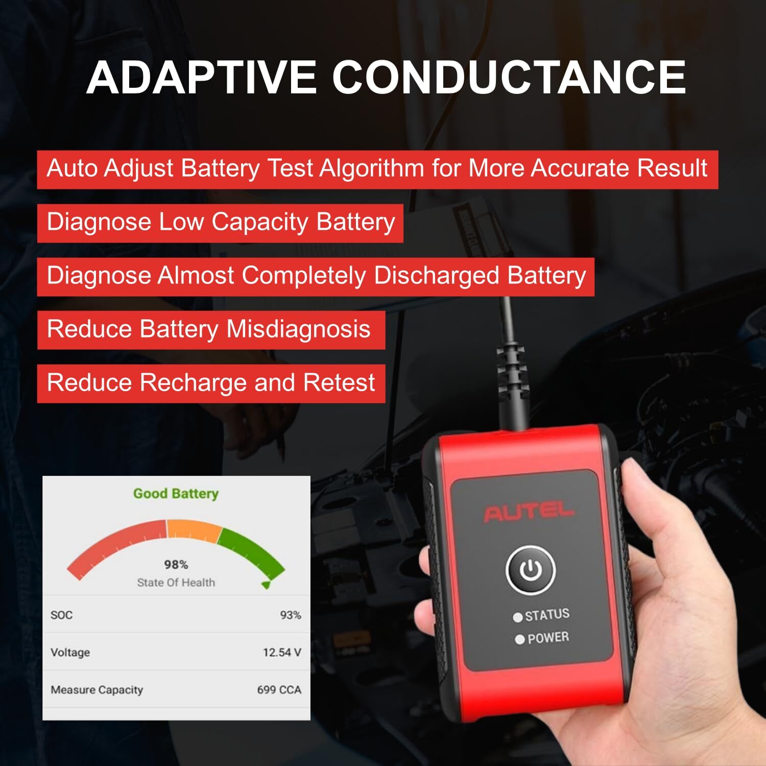 2025 New Autel MaxiBAS BT506 Auto Battery and Electrical System Analysis Tool