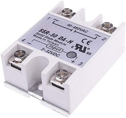 Single Phase Solid State Relay SSR-50DA-H 50A DC AC Solid State Regulator SSR