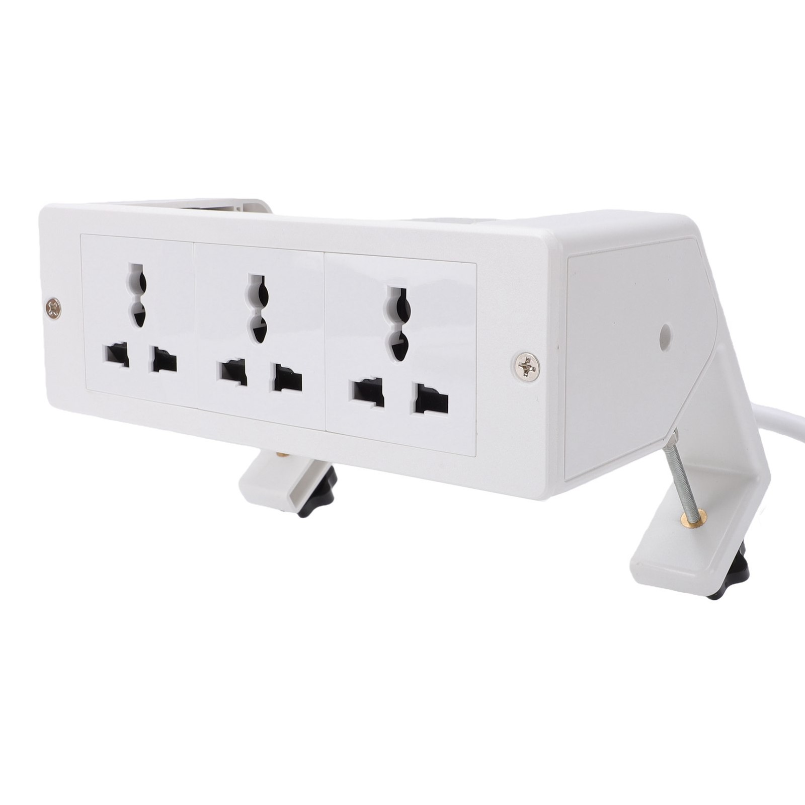 Desk Clamp Power Strip 16A 3 Outlets Desk Mount Power Strip With 1.8m Cord F DSO