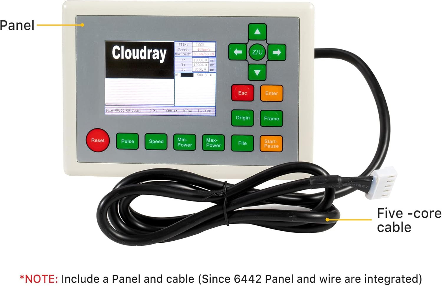 Ruida 6442S Control Panel for CO2 Laser Engraver & Cutter Machine