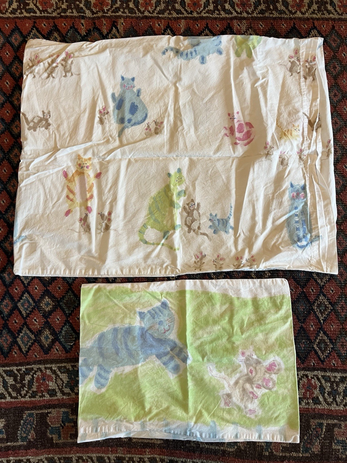 Designers Guild Kids Standard Case & Boudoir Case Dancing Cats Mice Unisex
