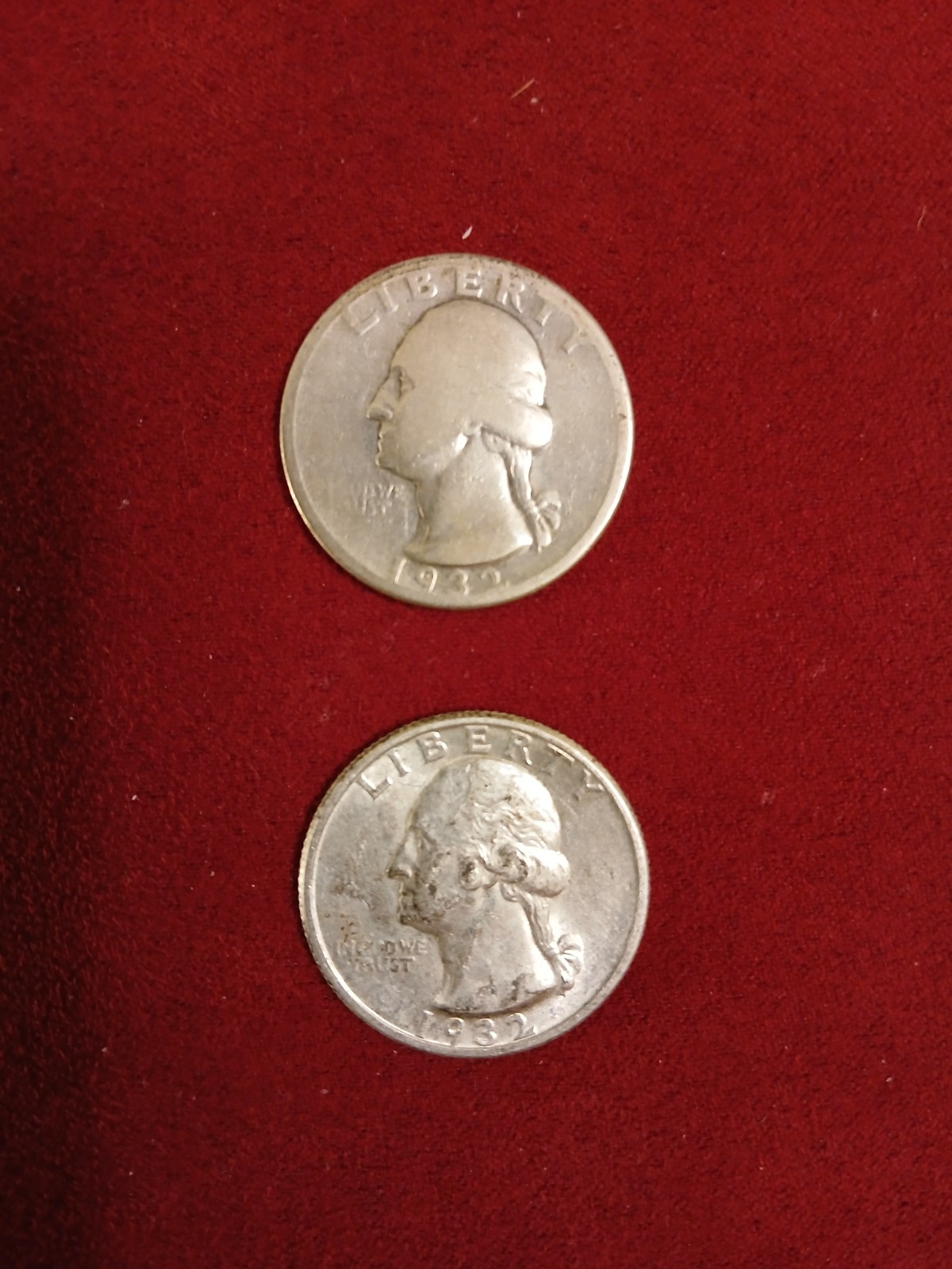 1932 D and 1932 P Washington Quarters RARE in the series and free shipping