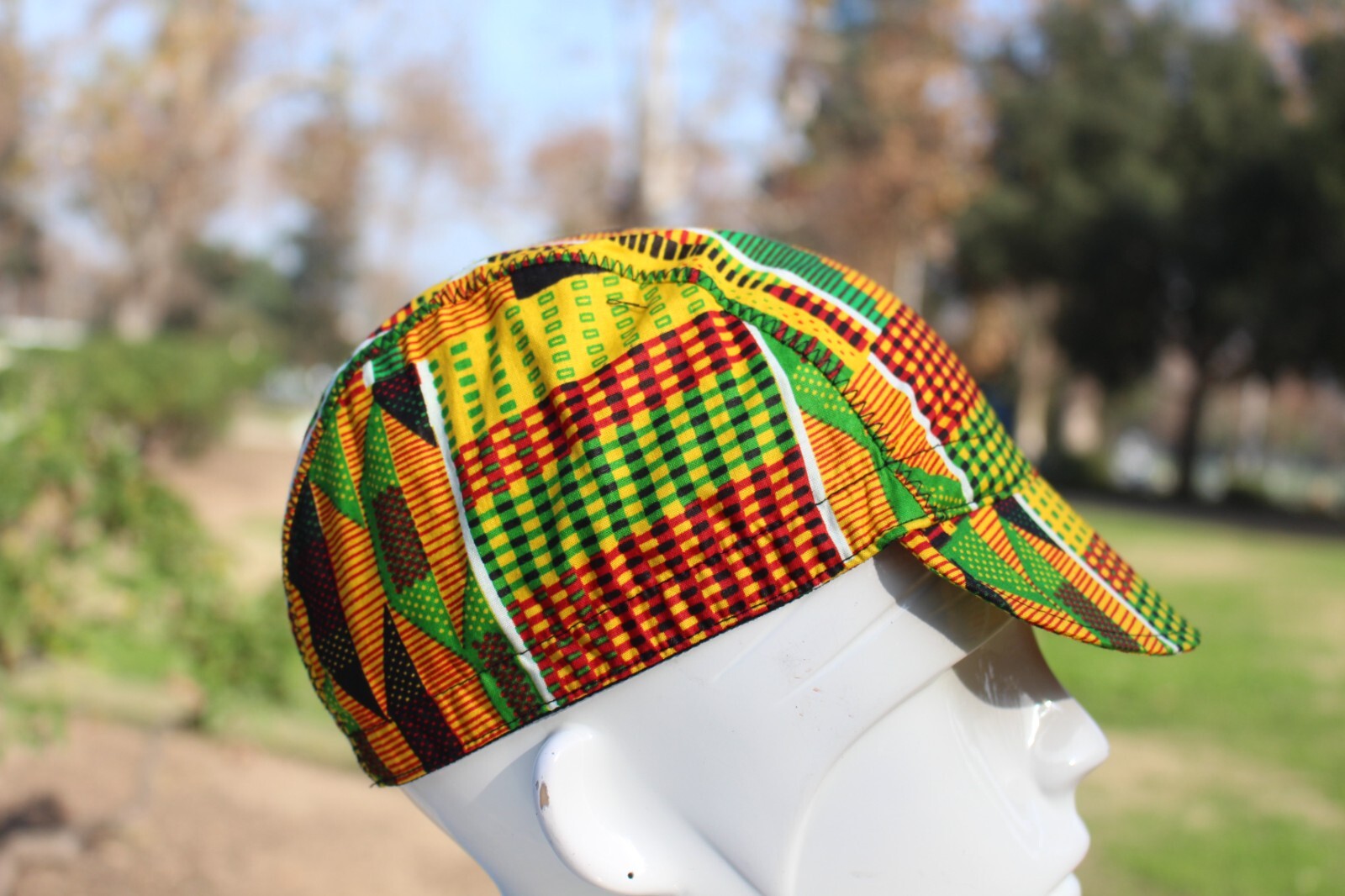 CYCLIN CAP  KENTE HANDMADE IN USA    S M L