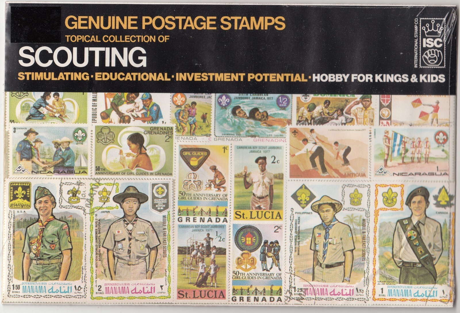 ISC GENUINE POSTAGE STAMPS - TOPIC: SCOUTING - SEE PICTURE