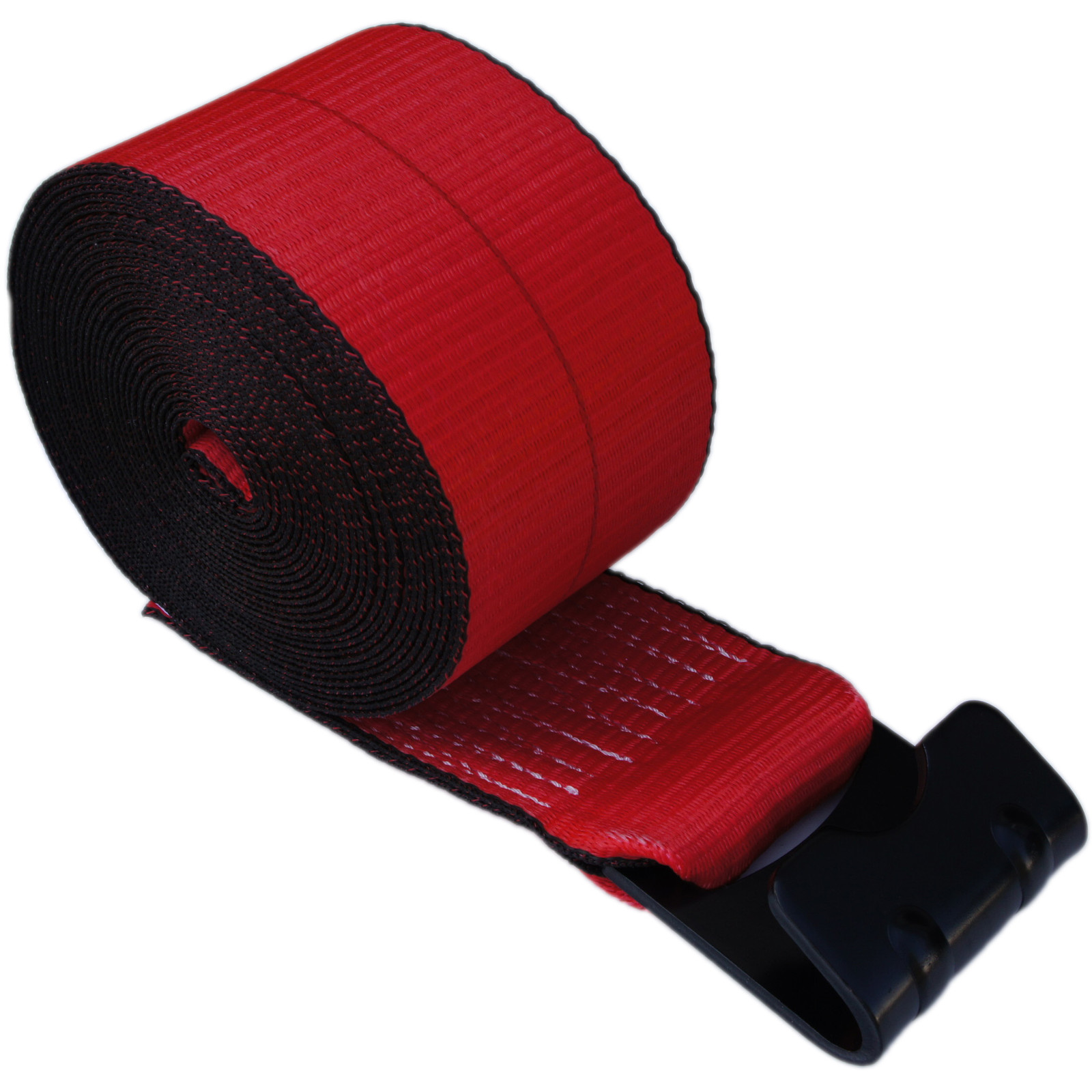 6 RED 4" x 30' Winch Straps w Flat Hook Flatbed Truck Trailer Tie Down Binder