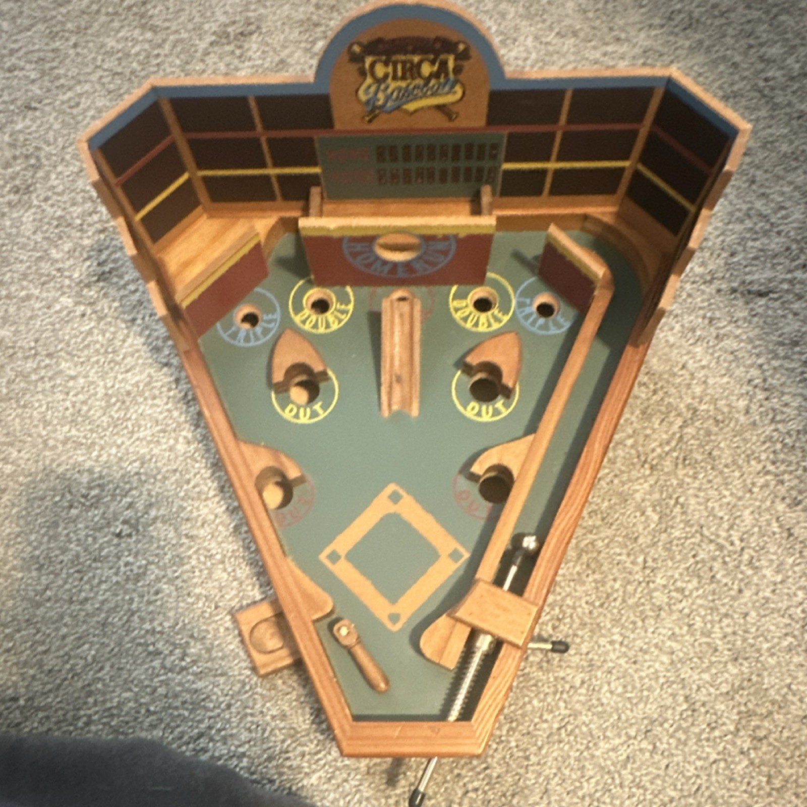 Circa Classics Original Baseball Tabletop Pinball Machine Game