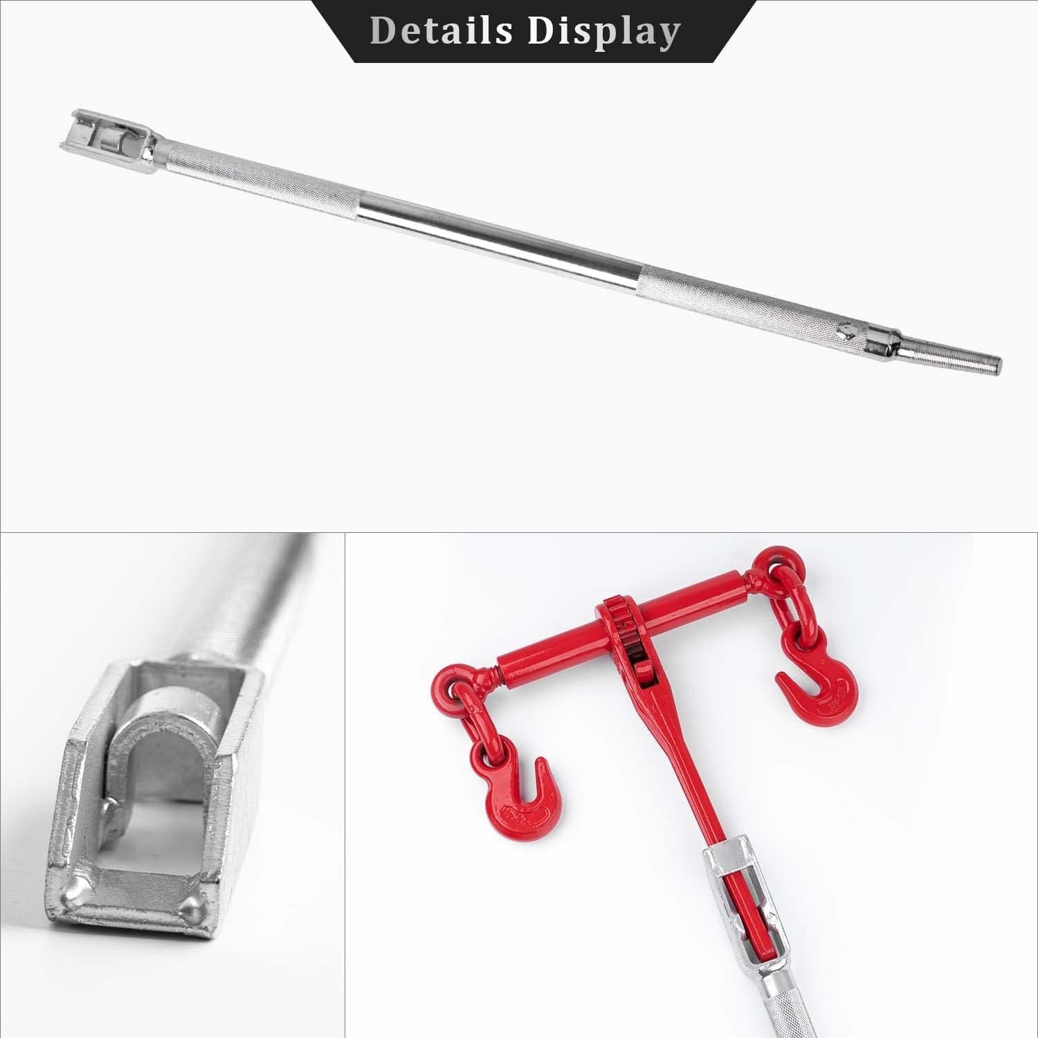 Leverage Winch Bar for Tighten Ratchet Strap Flatbeds Trailer Chain Lever Binder