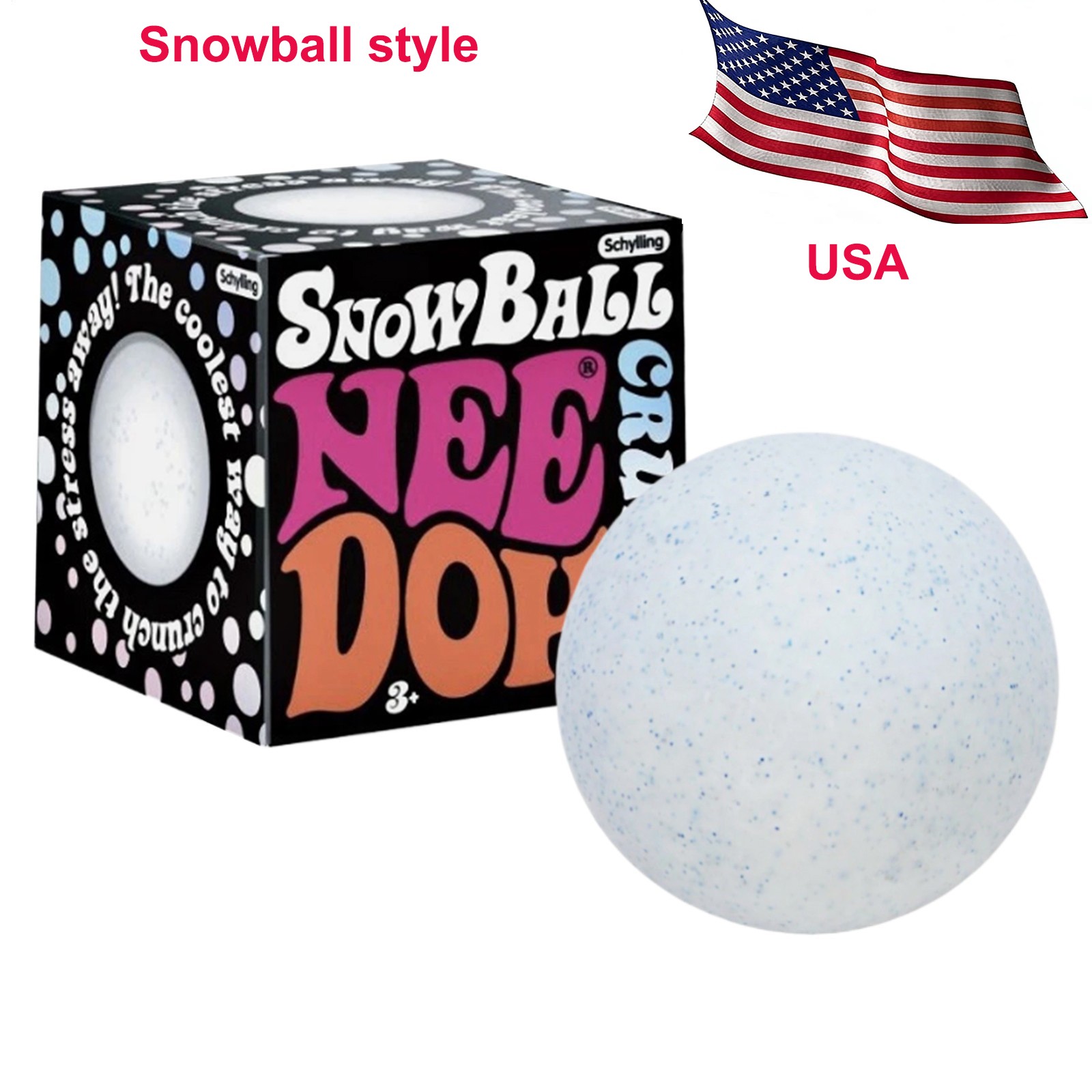 VIRAL & ULTRA SUPER RARE NeeDoh Snowball Crunch Stress