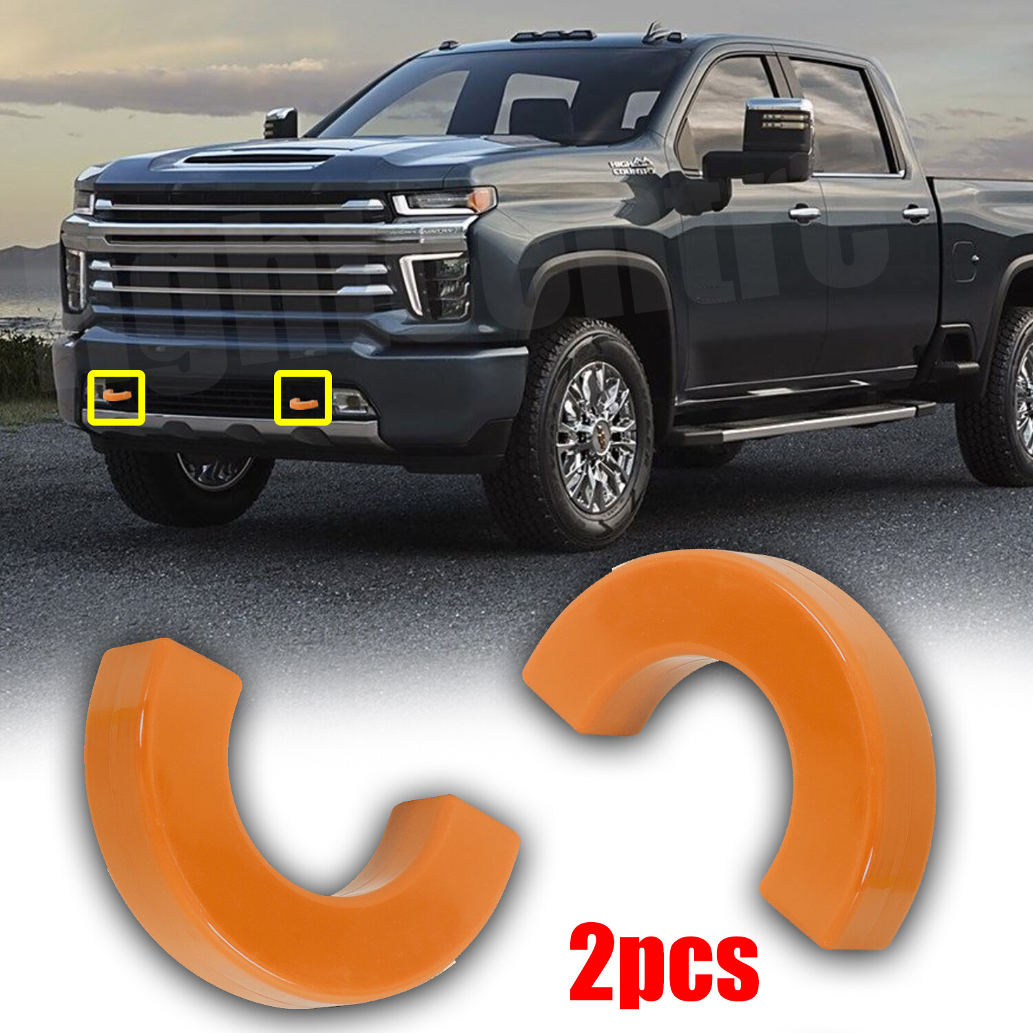Front Bumper Tow Hook Trailer Cover Trim For Chevy Silverado 1500 2007-2024