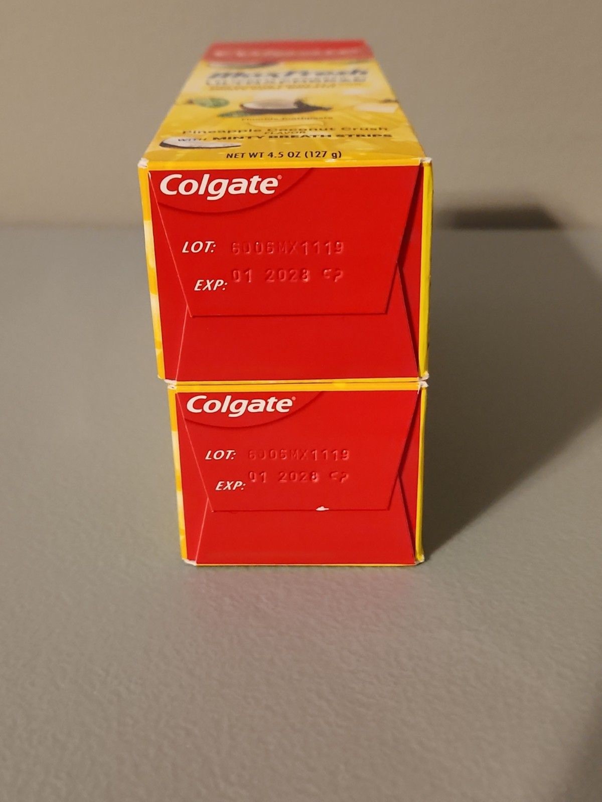 2 Colgate Max Fresh Anticavity Fluoride Toothpaste Mint Pineapple Coconut Crush