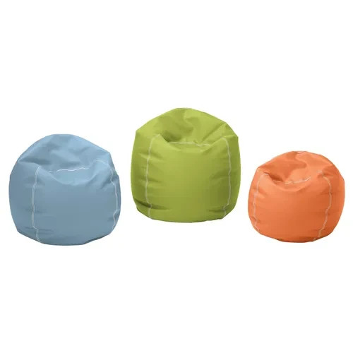 Demco Bean Bag Chair Apple Green 93” Circumference Soft Seating Lounge Seat