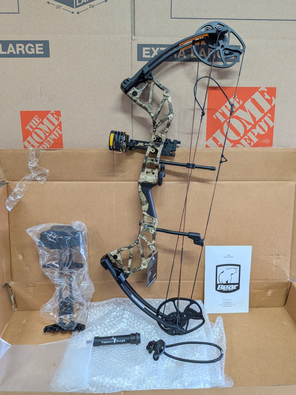 READ!!!! New Bear Fusion RTH Bow 70lbs Draw Weight 31in Draw Length Camo Archery