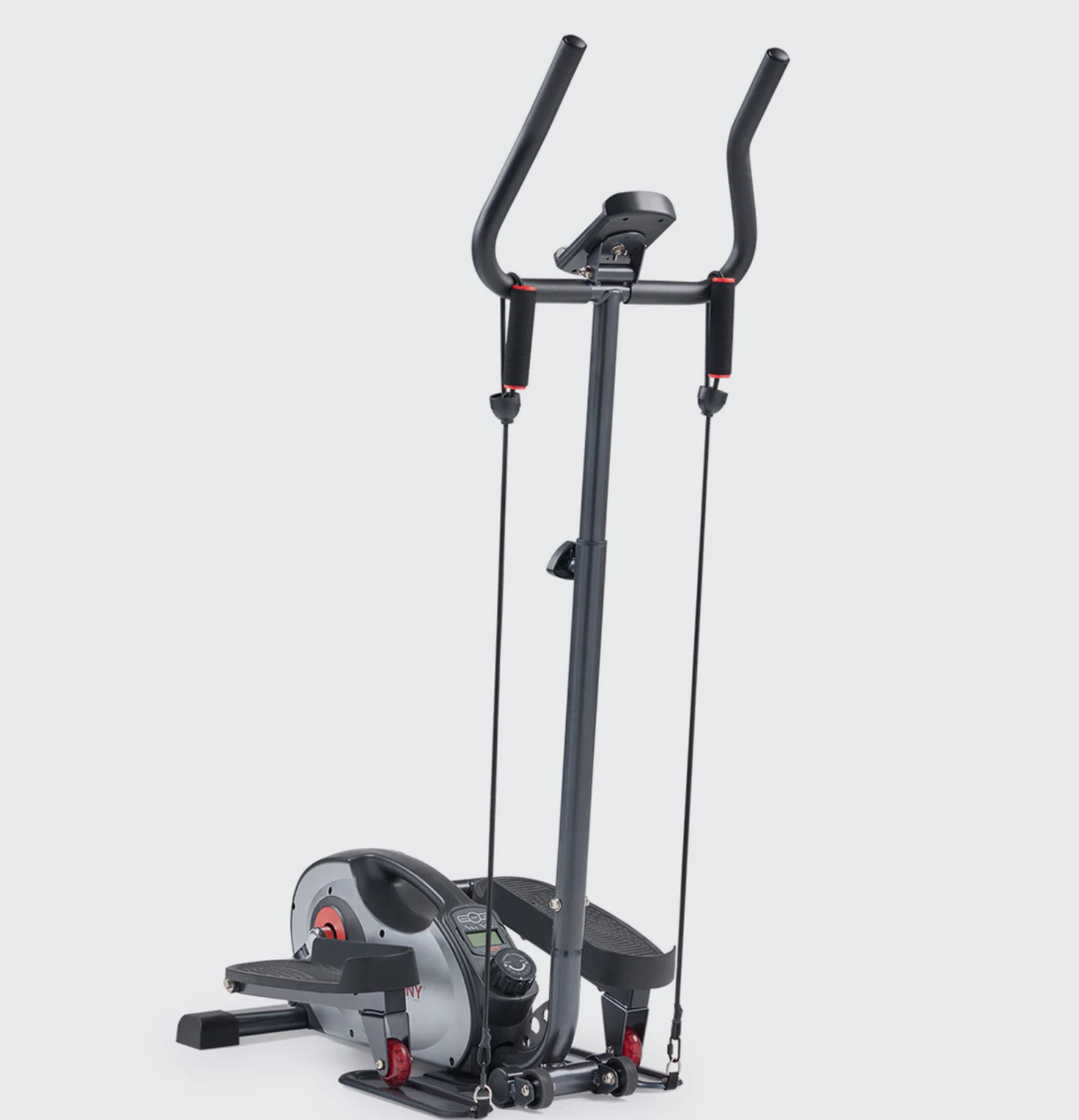 Sunny Health & Fitness Smart Compact Elliptical Cross Trainer with Handlebar