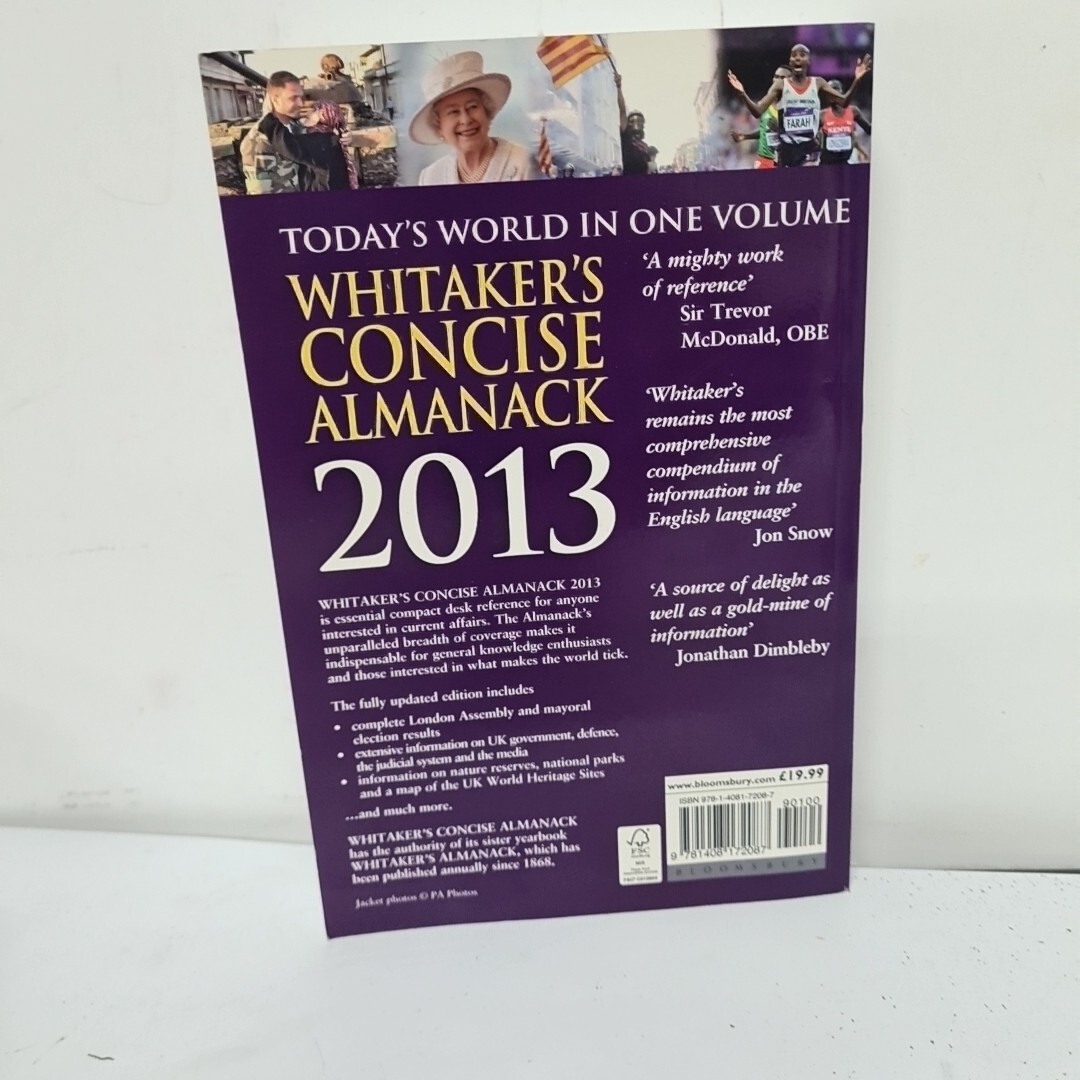 Whitakers Concise Almanack 2013 Book