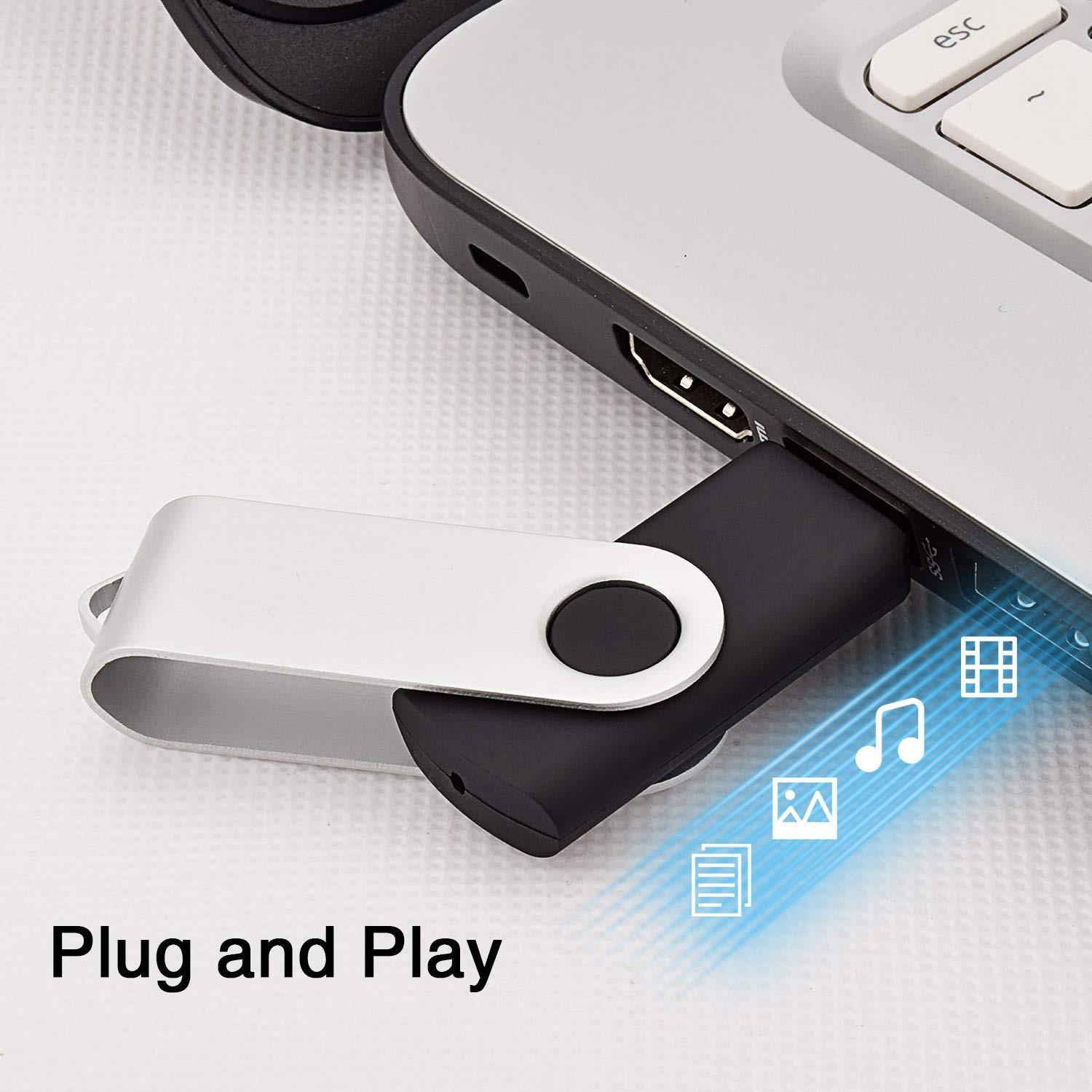 USB Flash Drive 10Pack Thumb Drives Memory Stick for PC Storage Pendrives Bulk