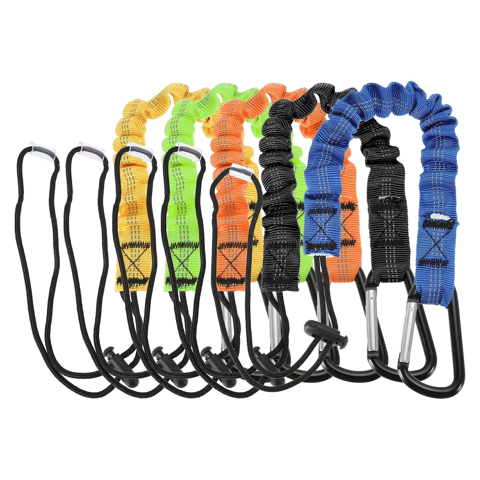 Retractable Tool Lanyard 2ft with Single Aluminum Buckle and Adjustable Loop ...