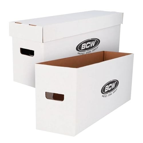 BCW Long Comic Storage Box 2 Pack for Current & Silver Age Comics