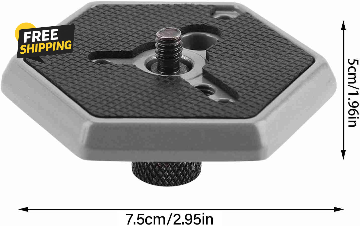 Hexagon Quick Release Plate for Tripod Camera, Bogen Quick Release