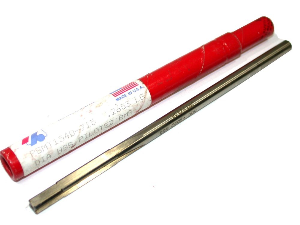 UP TO 15 NEW 4 FLUTE HIGH SPEED REGAL BELOIT .2653 PILOTED REAMERS MADE IN USA