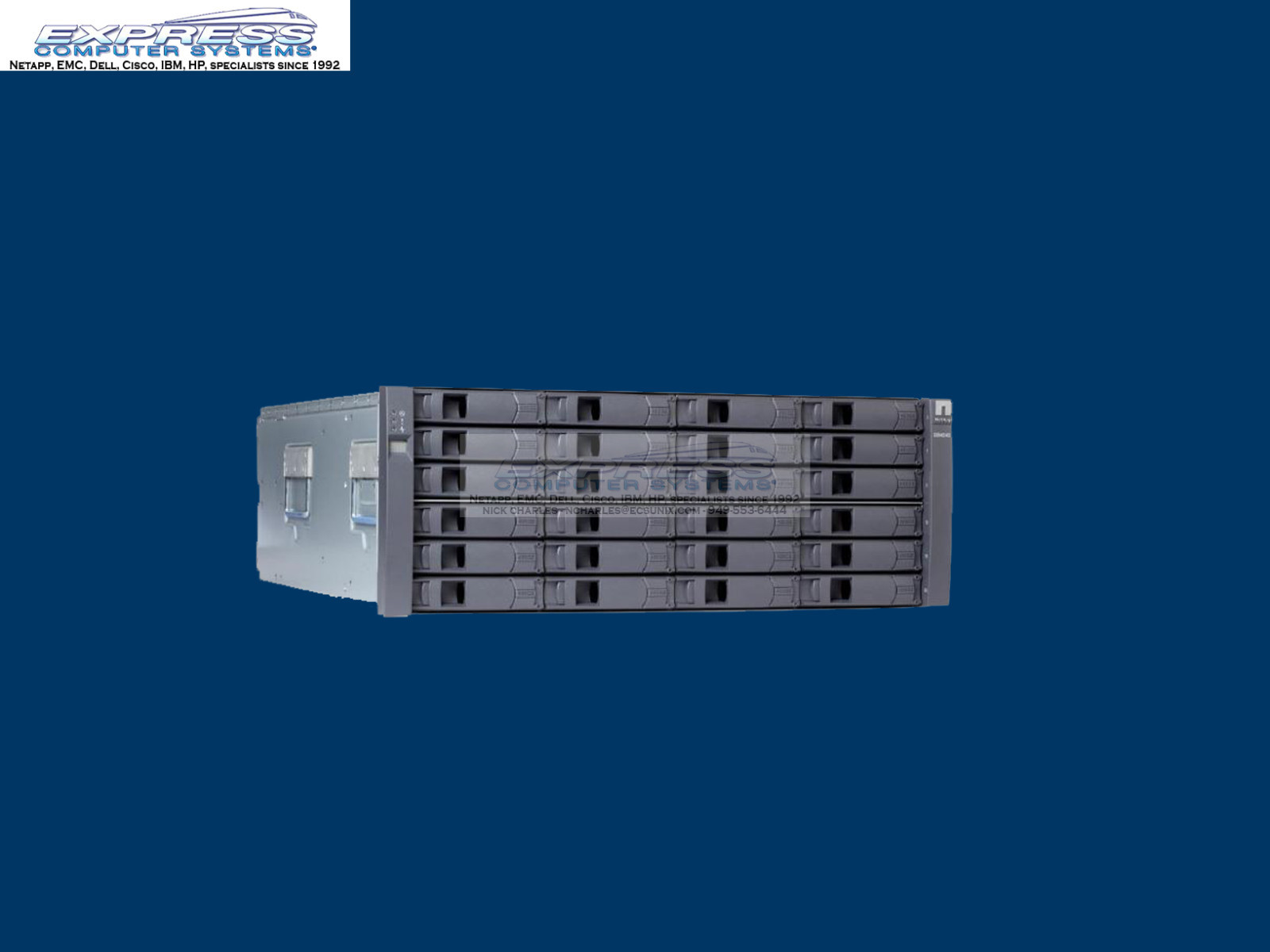 Netapp DS4243 24x 600GB 15K SAS X412A-R5 3.5"  Expansion Shelf 14.4TB